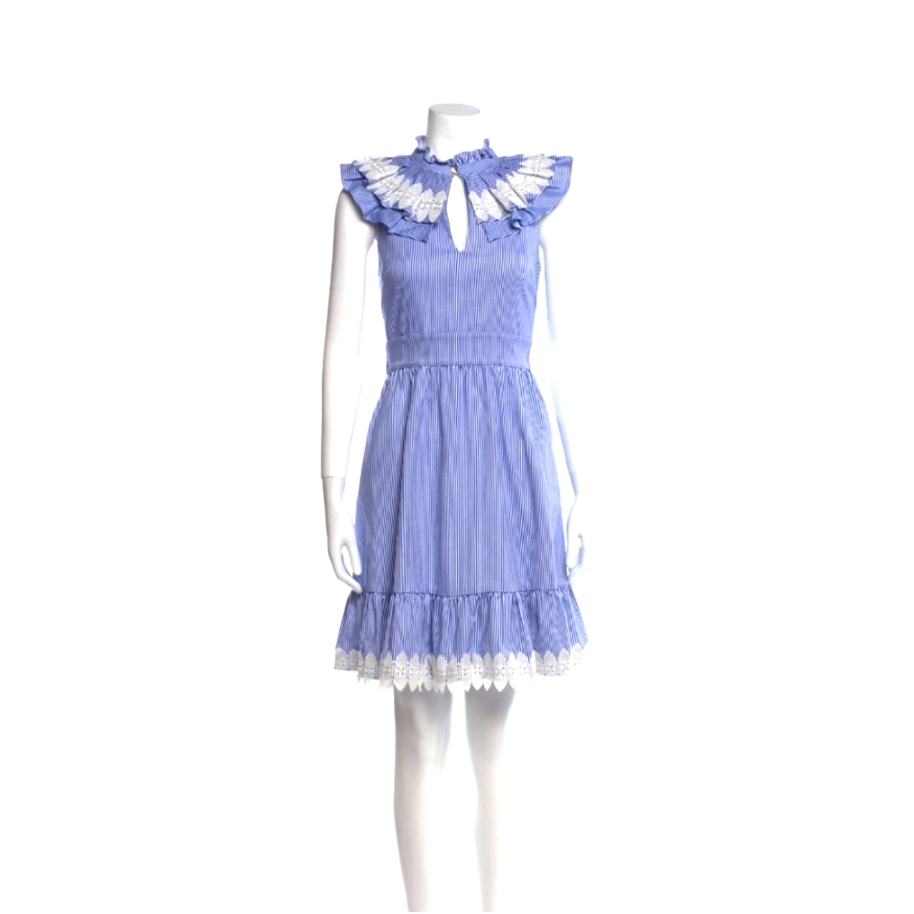 Ted Baker blue striped mini dress size 2